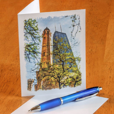 Water Tower Notecard