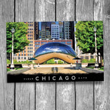 Cloud Gate Bean in Millennium Park Chicago Postcard