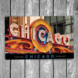 Chicago Theatre Marquee Sign Postcard