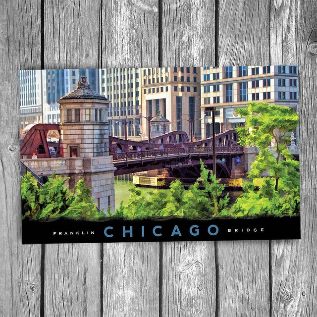 Franklin Street Bridge Chicago Postcard