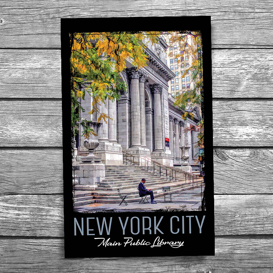 New York City Public Library Postcard – Christopher Arndt Postcard Co